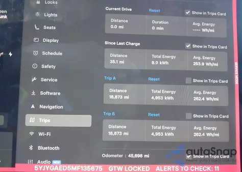 2021 Tesla Model Y Performance Dual Motor All-Wheel Drive/Standard Range Rear-Wheel Drive from USA, damaged, VIN 5YJYGAED5MF135675